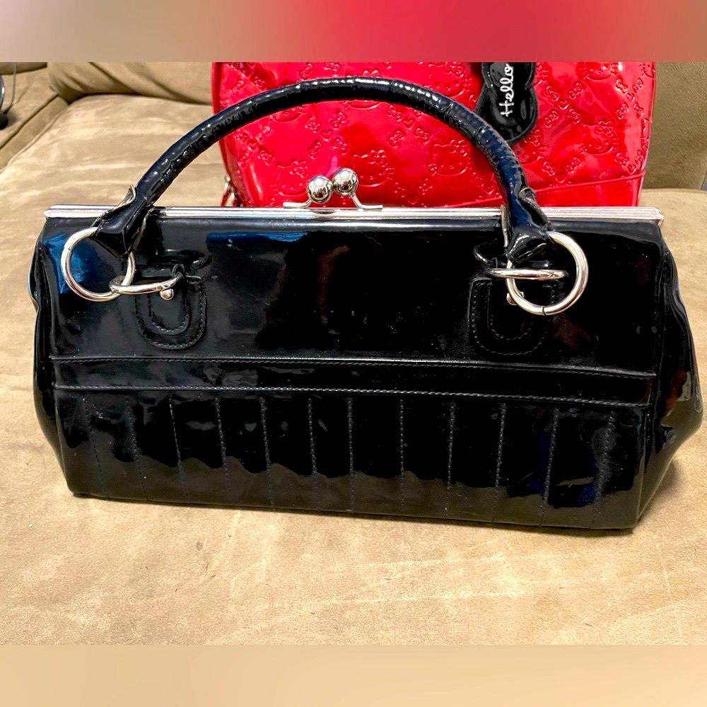 Lux De Ville Shoulder Bag Handbag- Black